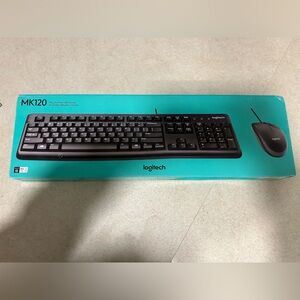 Logitech Black Keyboard and Mouse Set